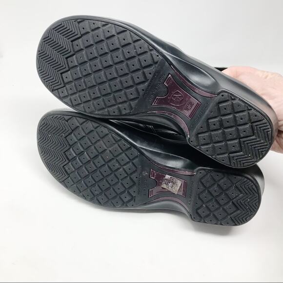 Ariat Black Leather Professional Slip On Work Clogs Shoes composite toe womens 6 - Picture 10 of 16